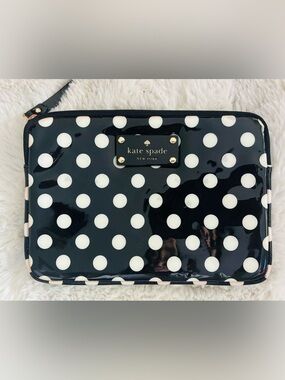 Kate Spade Black Polka Dot iPad Sleeve